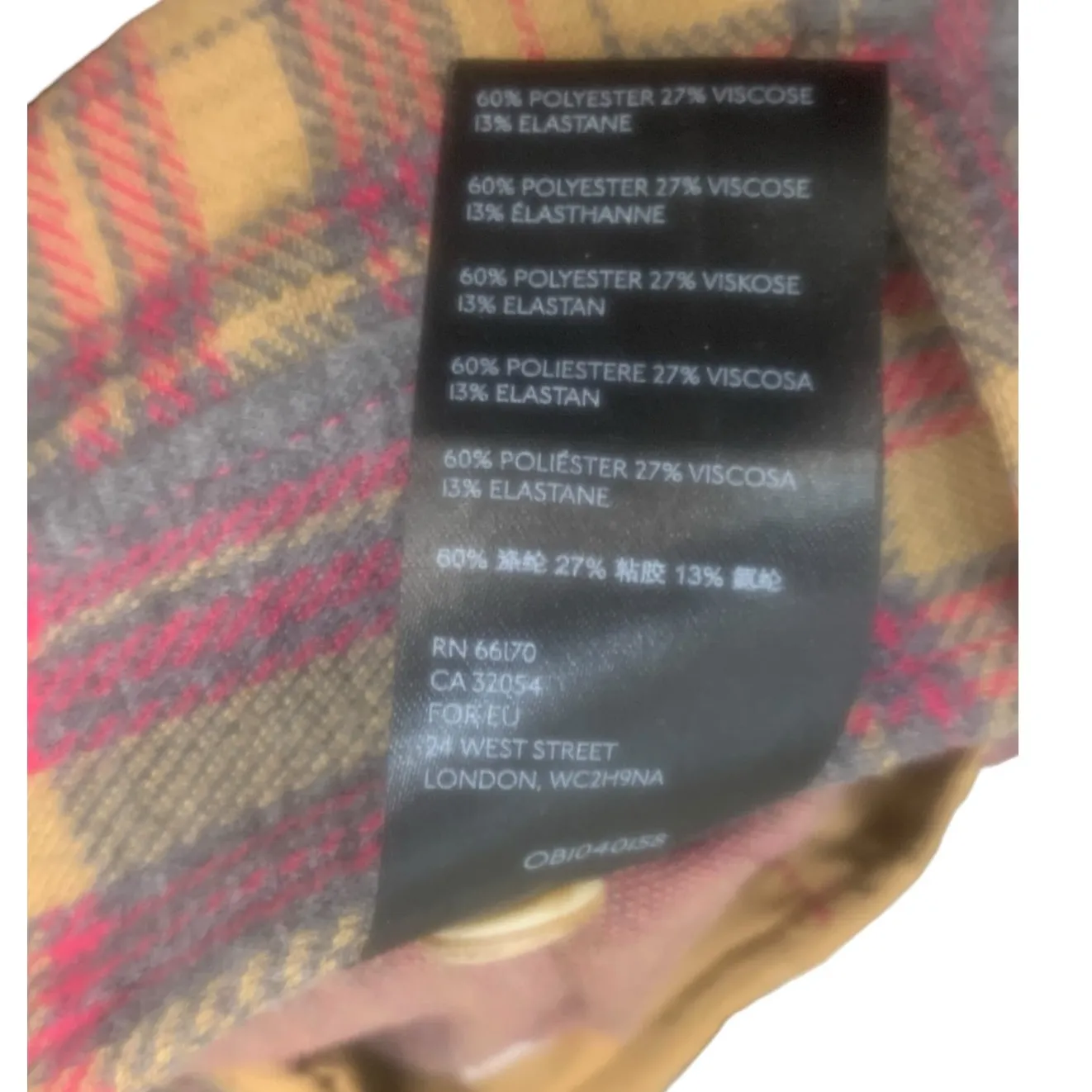 Anthropologie The Essential Trouser Rose Plaid Size 12