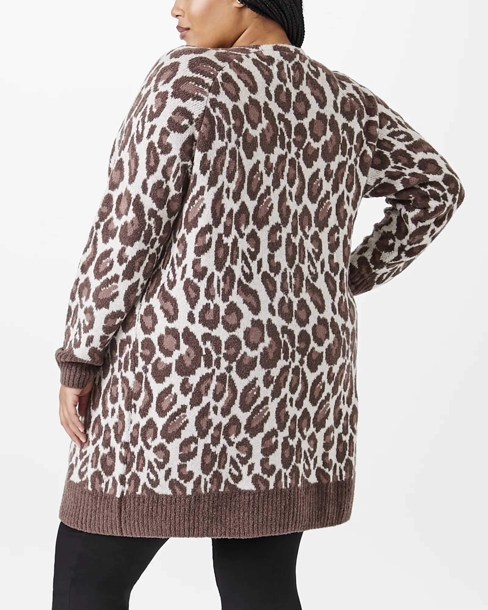 Bella Animal Print Cardigan | Brown / Tan