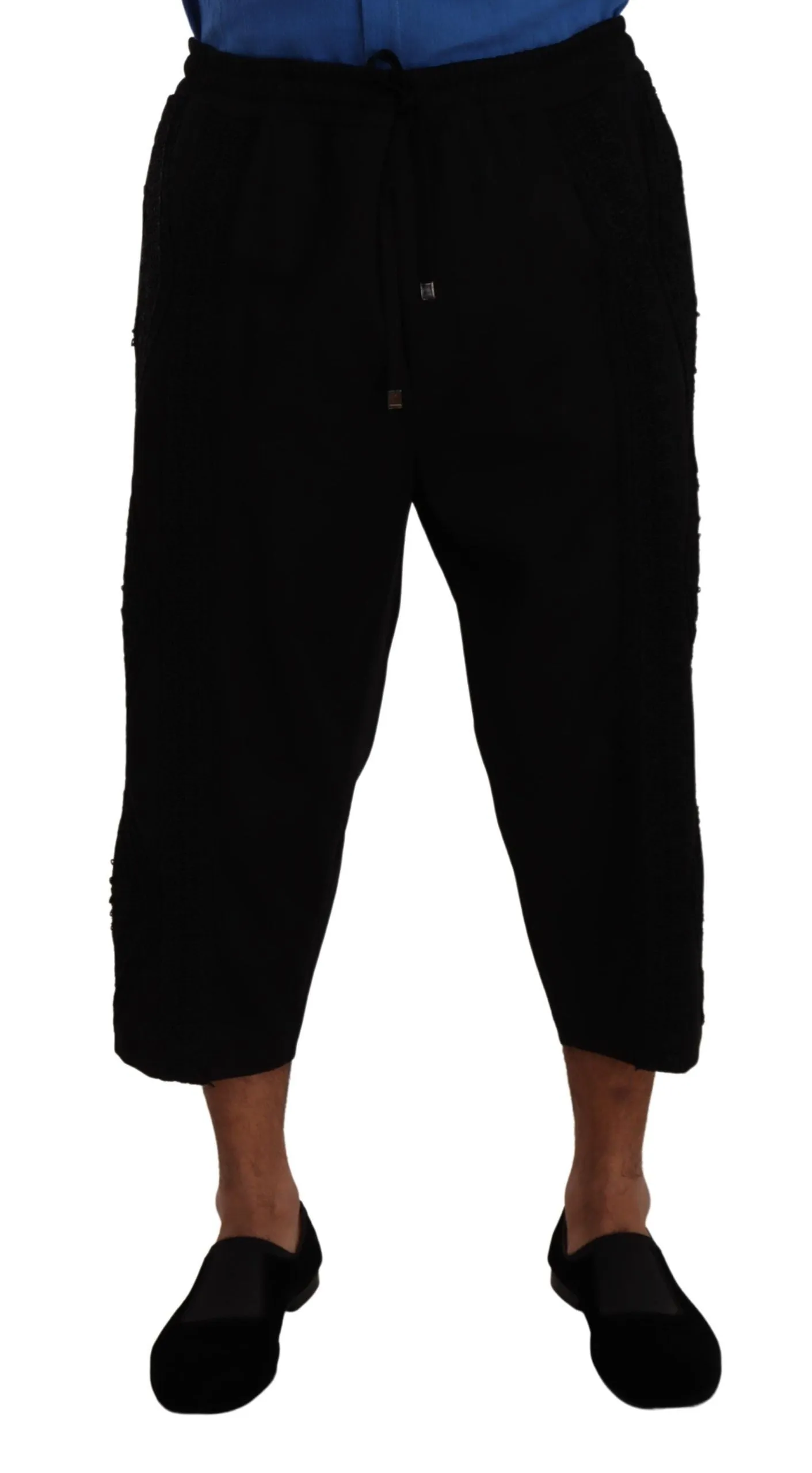 Dolce & Gabbana Elegant Black Cropped Torero Pants