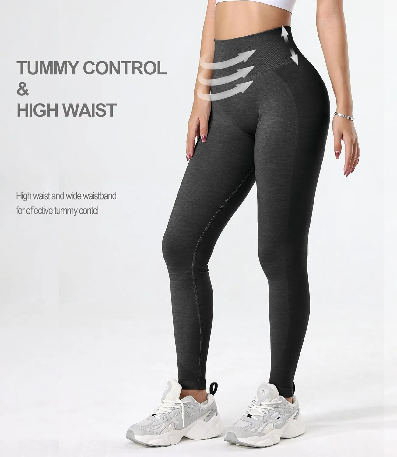 GILLYA Women's Scrunch Butt Lifting Leggings Seamless Tie Dye Workout Leggings Gym High Waisted Booty Lift Pants