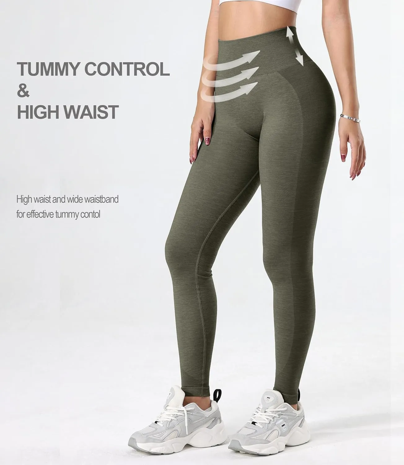 GILLYA Women's Scrunch Butt Lifting Leggings Seamless Tie Dye Workout Leggings Gym High Waisted Booty Lift Pants