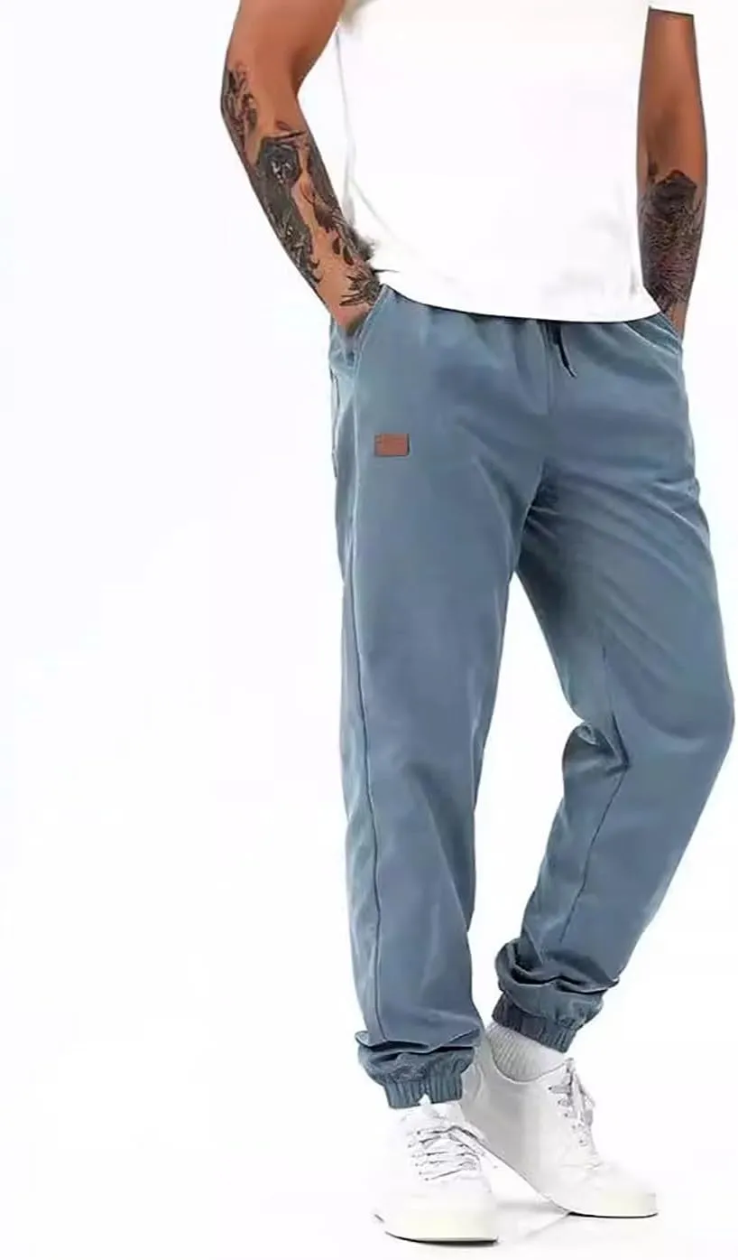 lcyhony Joggers for Men Relaxed fit Elastic Waist Drawstring Casual Golf Pants Summer Breathable Workout Pants with Pockets