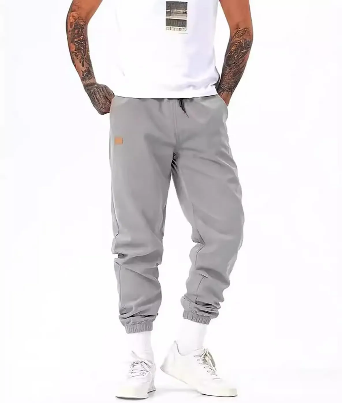 lcyhony Joggers for Men Relaxed fit Elastic Waist Drawstring Casual Golf Pants Summer Breathable Workout Pants with Pockets