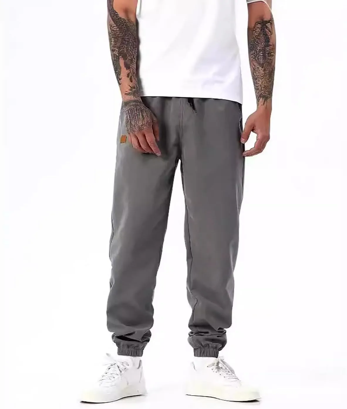lcyhony Joggers for Men Relaxed fit Elastic Waist Drawstring Casual Golf Pants Summer Breathable Workout Pants with Pockets