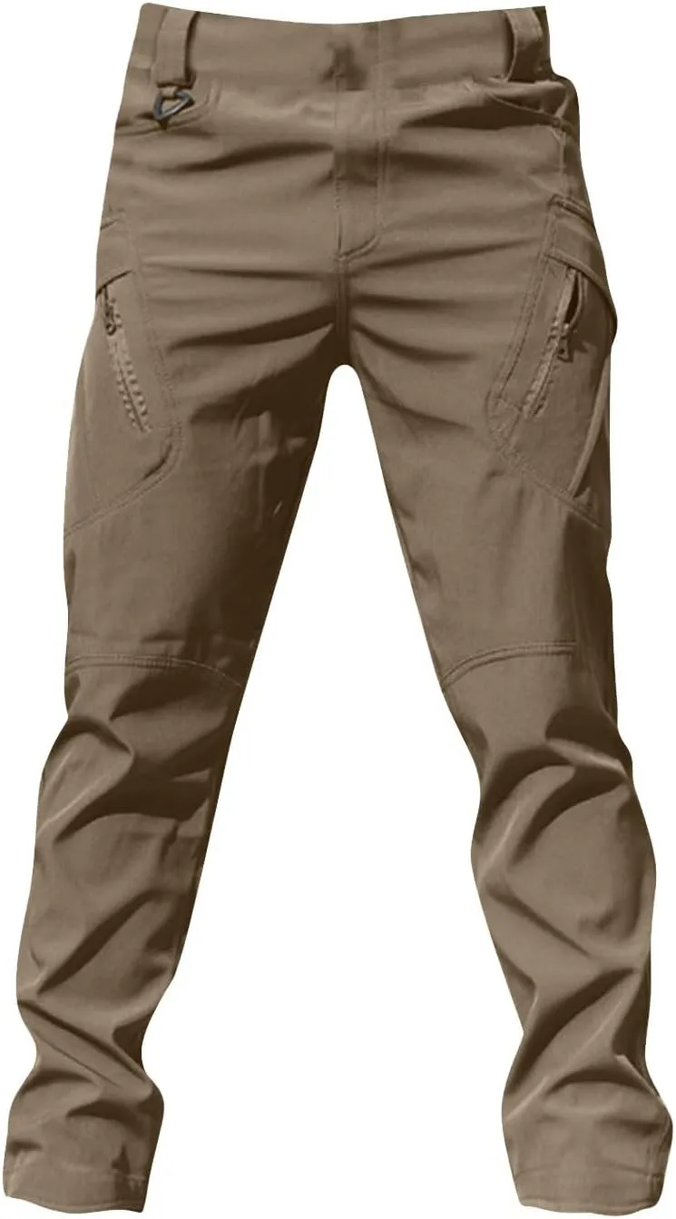 Men Tactical Cargo Pants Multi Pockets Military Camouflage Pants Wear-Resistant Training Pants Hiking Trousers