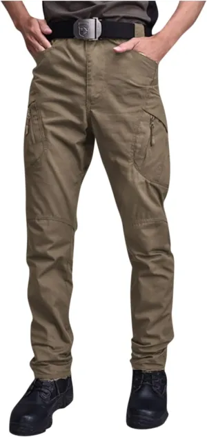 Men Tactical Cargo Pants Multi Pockets Military Camouflage Pants Wear-Resistant Training Pants Hiking Trousers