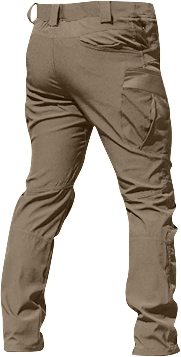 Men Tactical Cargo Pants Multi Pockets Military Camouflage Pants Wear-Resistant Training Pants Hiking Trousers