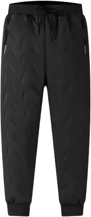 Men's 2024 Trendy Sherpa Joggers Winter Athletic Warm Fleece Lined Track Sweatpants Thermal Hiking Workout Running