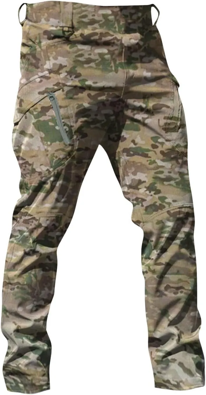 Mens Cargo Pants Casual Tactical Joggers Athletic Pant Loose Straight Trousers Sweatpants for Men Outdoor Apparel