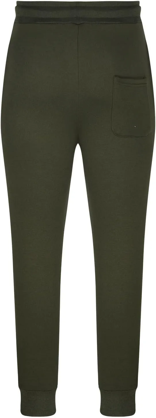 Mens Cargo Sweatpants Heavyweight Drawstring Fleece Joggers Workout Active Running Pants Baggy Trousers with Pockets
