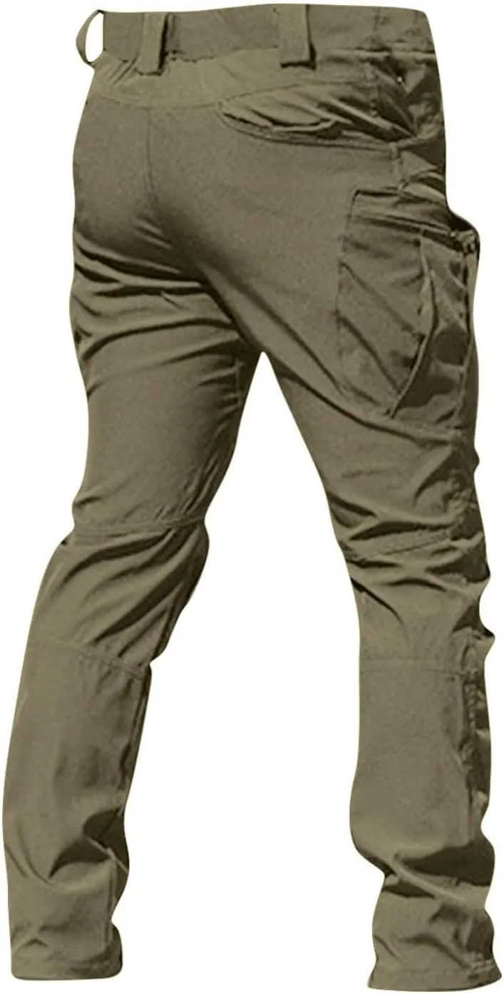 Men's Hiking Pants Cargo Pants with Multi Pockets Tactical Pants Baggy Jogger Outdoor Trouser Sweatpants for Men