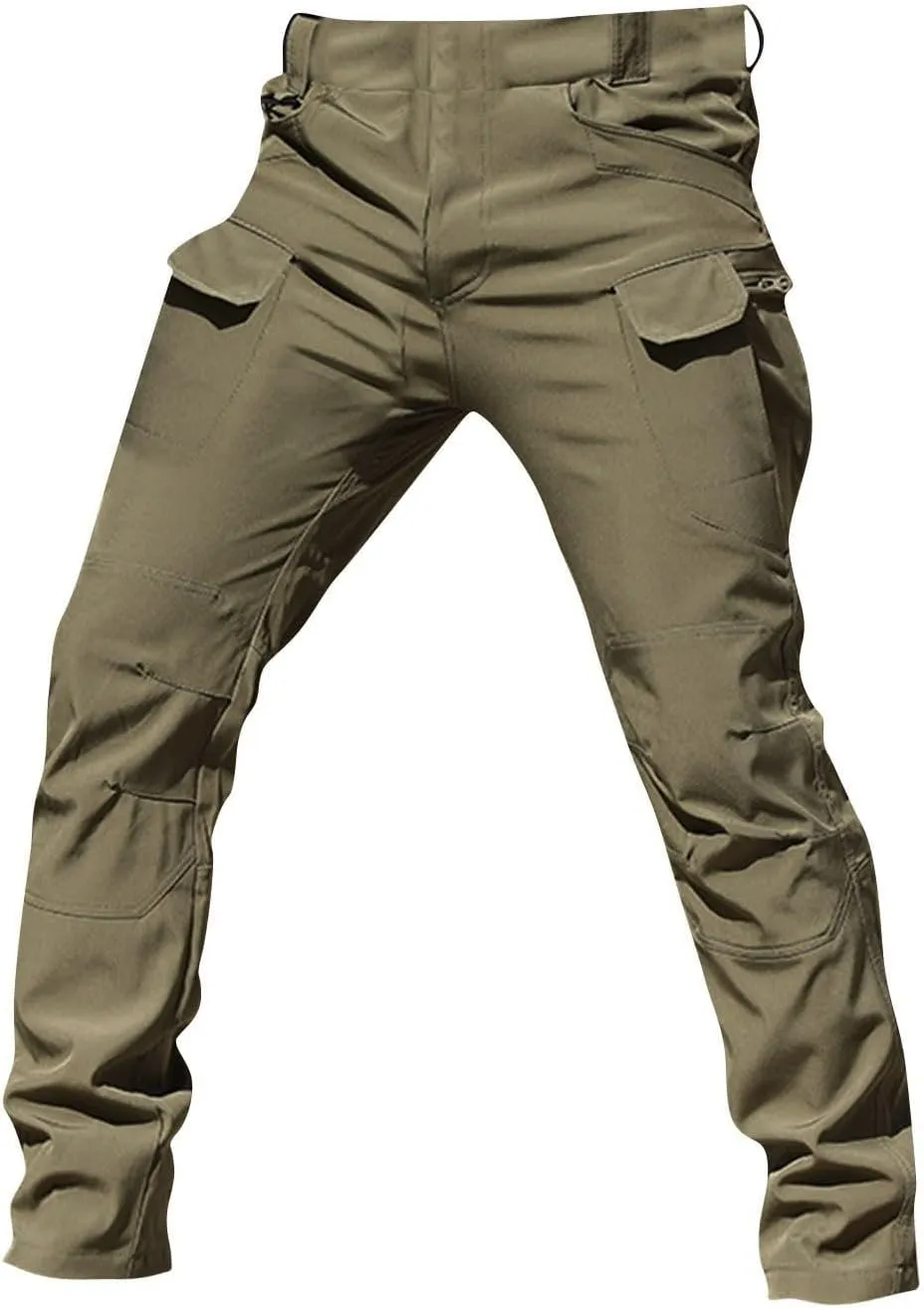 Men's Hiking Pants Cargo Pants with Multi Pockets Tactical Pants Baggy Jogger Outdoor Trouser Sweatpants for Men