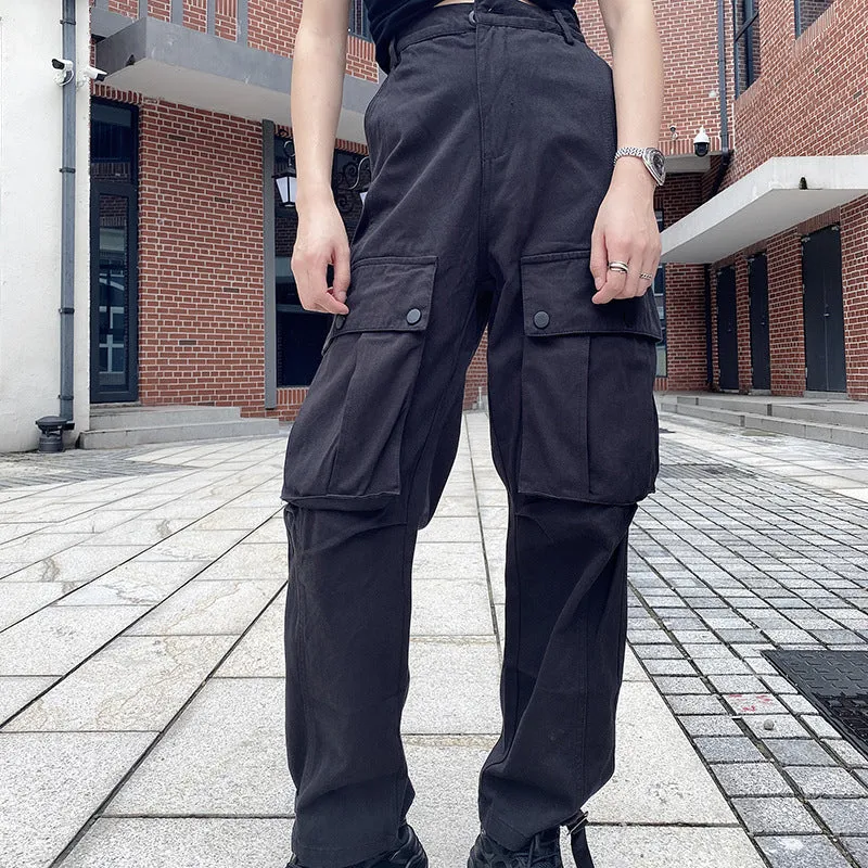 Retro Personality Trendy Wide-leg Loose Couple Overalls