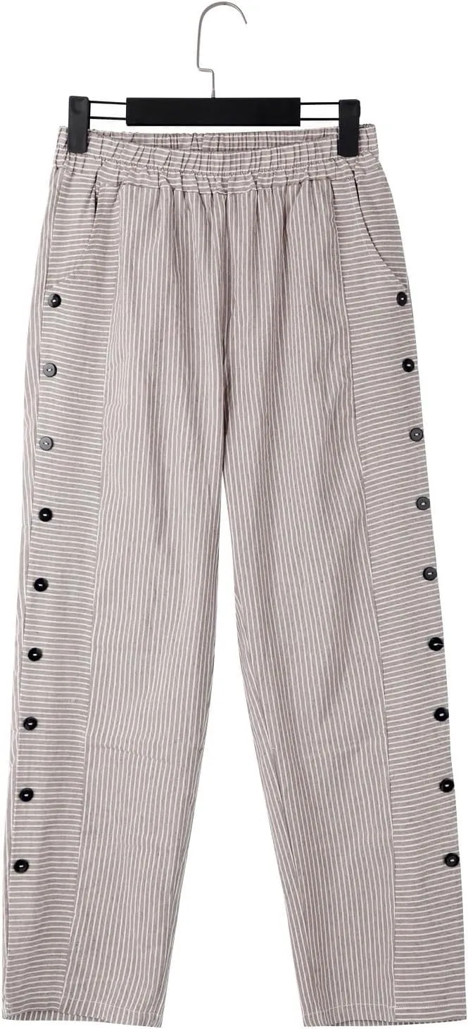 Summer Capri Pants for Women 2025 Texture Cotton Linen Casual Pants Linen Lounge Beach Summer Capri for