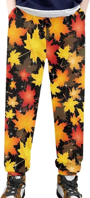 Teen Boys Sweatpants Girls Sweatpants Sport Gym Kids Trackpants with Pockets Casual Workout Pants Size 4-15 Years