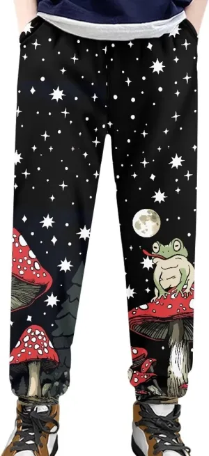 Teen Boys Sweatpants Girls Sweatpants Sport Gym Kids Trackpants with Pockets Casual Workout Pants Size 4-15 Years