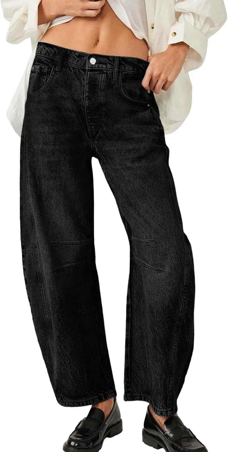 Womens Jeans Hig Waisted Straight Leg Loose Stretchy Lightweight Tummy Control Trendy Jeans for Women 2024