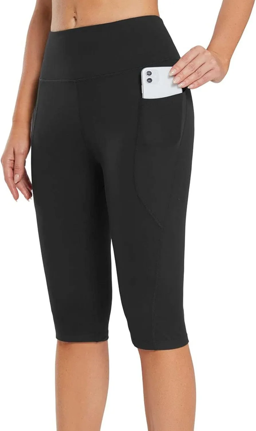 Women's Wide Leg Yoga Capris Pants High Waist Plus Size Running Hiking Gym Athletic Pants Joggers Lounge Crop